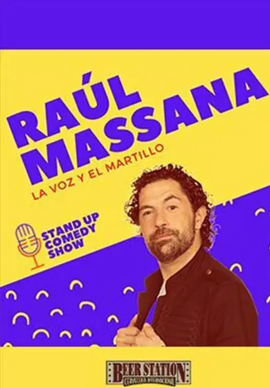 Cartel de Raúl Massana: La voz y el martillo
