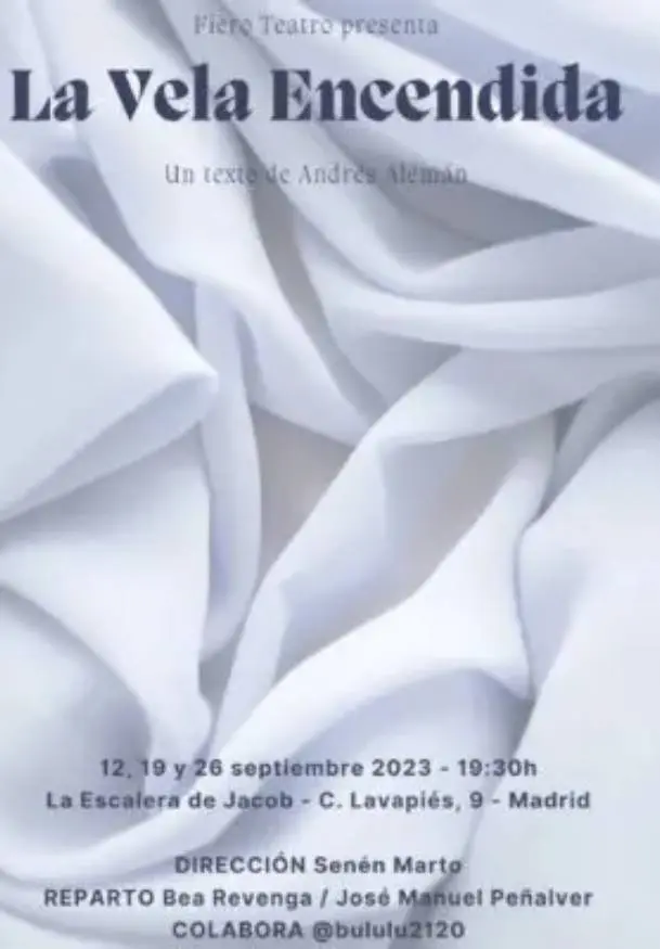 Cartel de La vela encendida