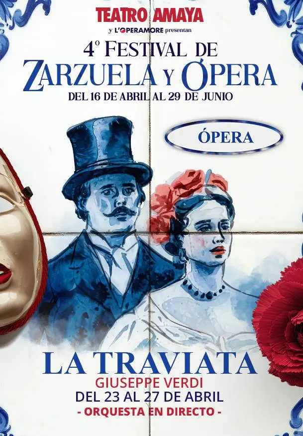 Cartel de 4º Festival de zarzuela y ópera. La Traviata