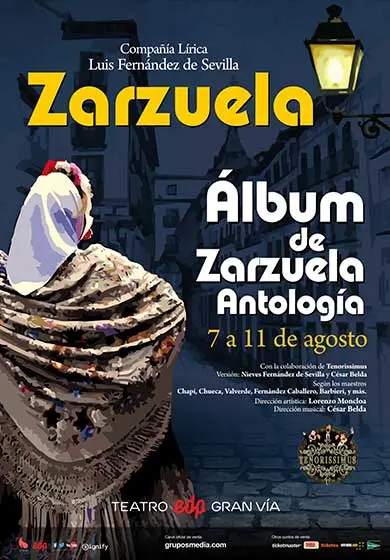 Cartel de Álbum de la zarzuela - Antología