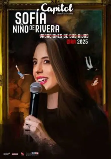 Cartel de Sofía Niño de Rivera - Vacaciones de sus hijos