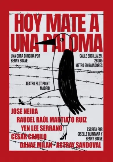 Cartel de Hoy maté a una paloma