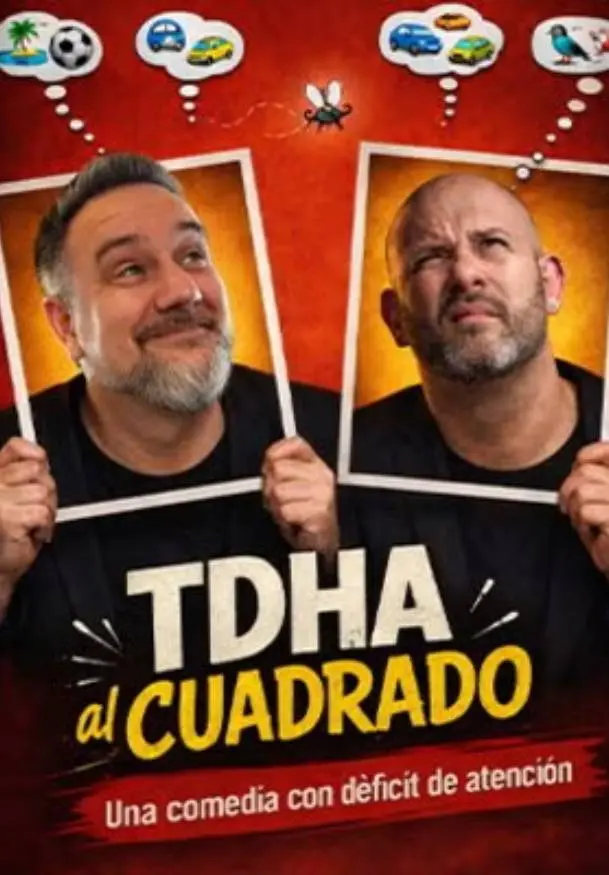 Cartel de TDHA al cuadrado