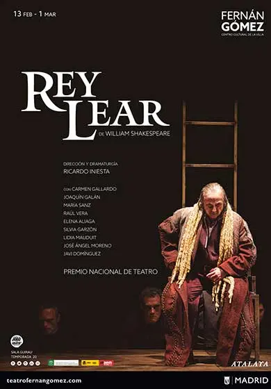 Cartel de Atalaya Teatro: El rey Lear