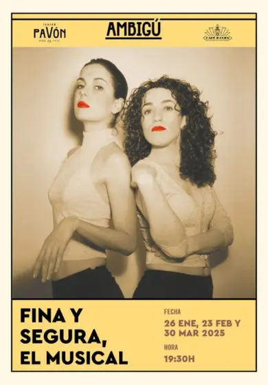 Cartel de Fina y segura, el musical