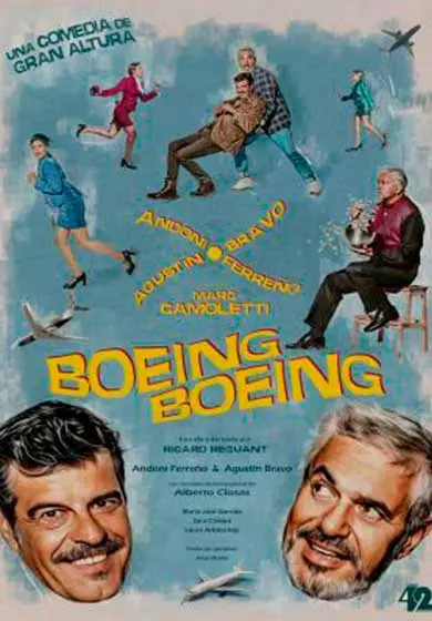 Cartel de Boeing, boeing ¡Una comedia de altura!