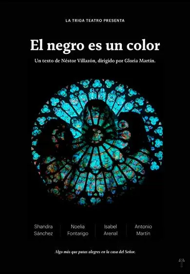 Cartel de El negro es un color