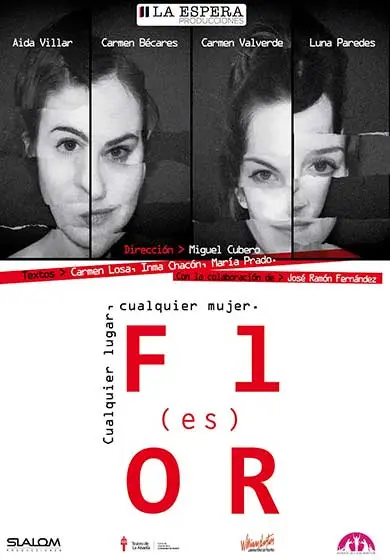 Cartel de Flor(es). Cualquier lugar, cualquier mujer