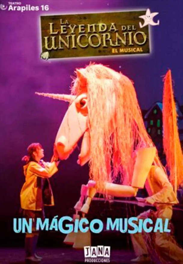 Cartel de La leyenda del unicornio, el musical