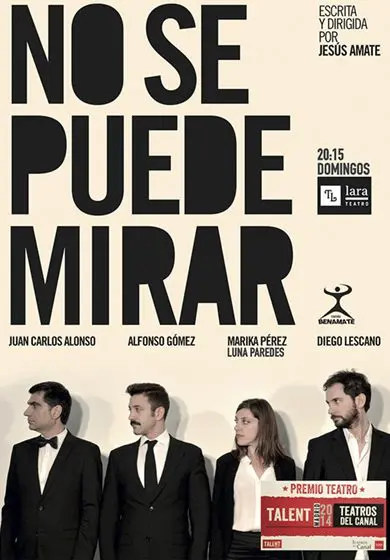 Cartel de No se puede mirar