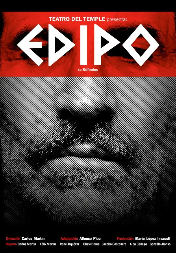 Cartel de Teatro del Temple: Edipo