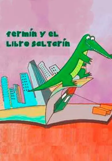 Cartel de Fermín y el libro saltarín