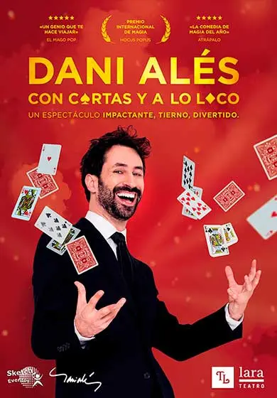 Cartel de Dani Alés: Con cartas y a lo loco