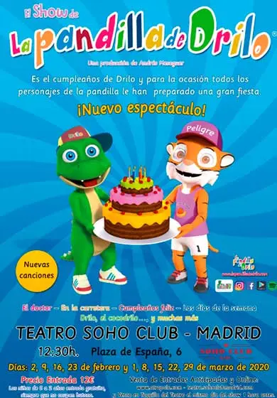 Cartel de El show de la pandilla de Drilo