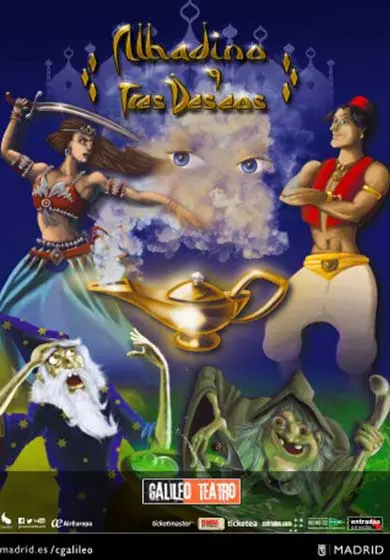 Cartel de Alhadino y tres deseos