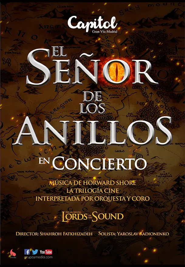 Cartel de El Señor de los Anillos en Concierto