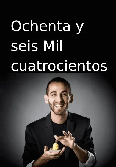 Cartel de Ochenta y seis mil cuatrocientos