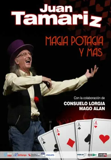 Cartel de Juan Tamariz: Magia potagia y más