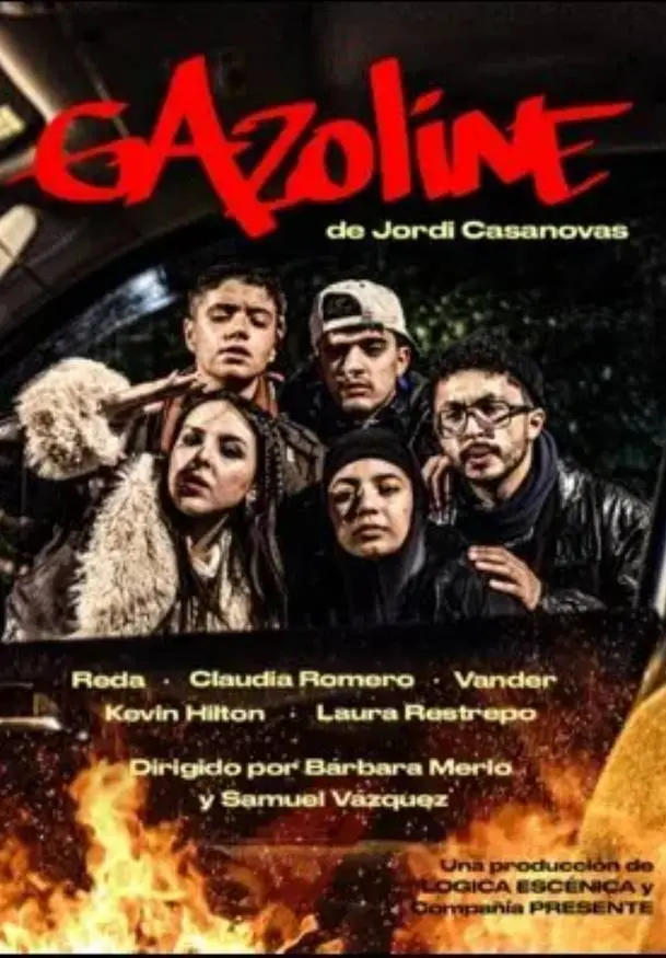 Cartel de Gazoline - Bárbara Merlo y Samuel Vázquez
