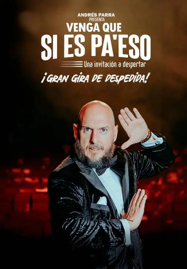 Cartel de Venga que si es pa'eso. Andrés Parra