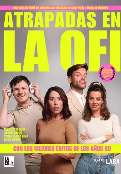 Cartel de Atrapadas en la ofi