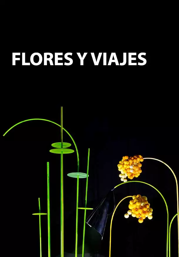 Cartel de Flores y viajes