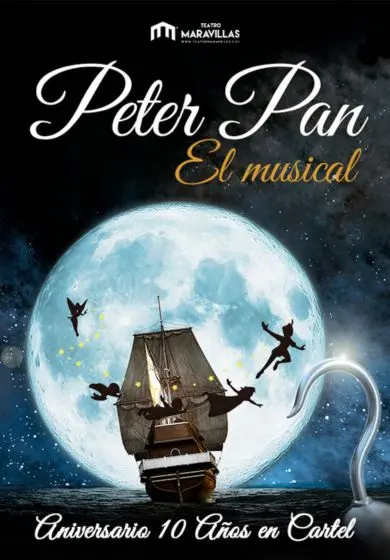 Cartel de Peter Pan, el musical - Barceló Producciones