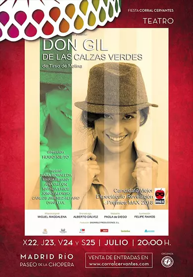 Cartel de Don Gil de las calzas verdes - Hugo Nieto
