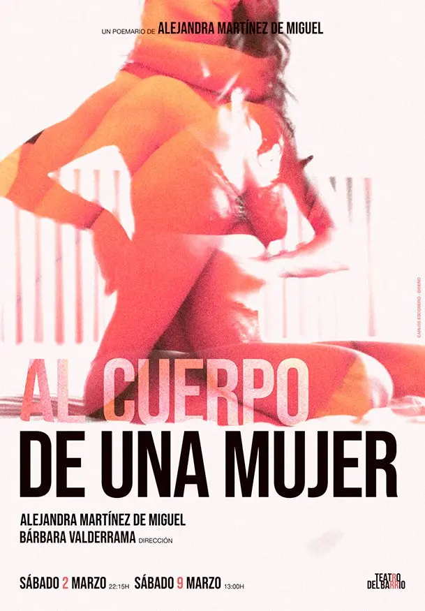Cartel de Al cuerpo de una mujer