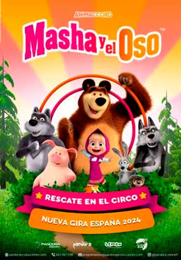 Cartel de Masha y el oso