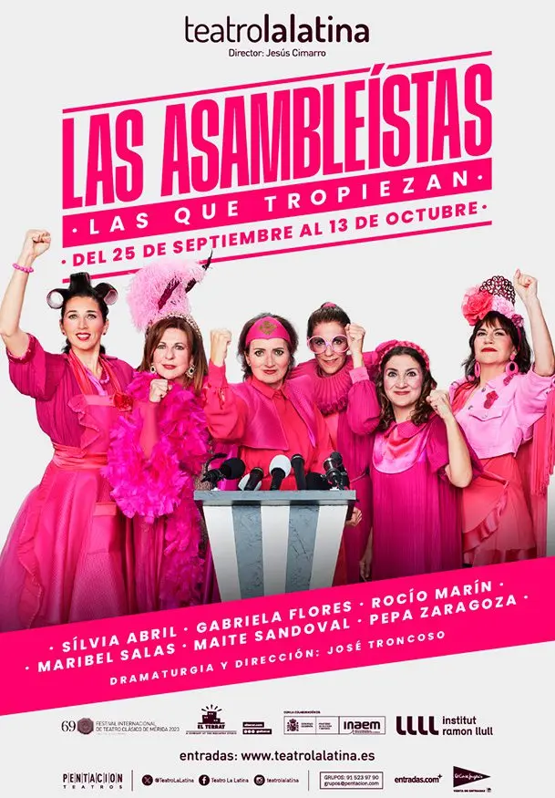 Cartel de Las asambleístas (las que tropiezan)