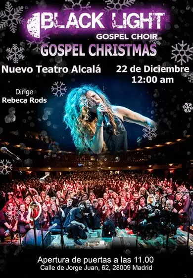 Cartel de Black Light Gospel Ghoir: Gospel Christmas