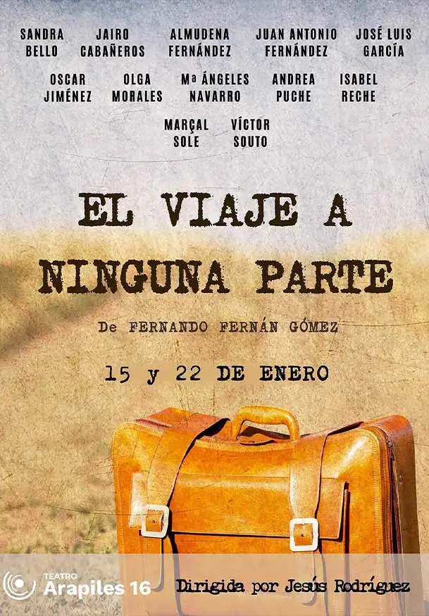 Cartel de Jesús Rodríguez: El viaje a ninguna parte
