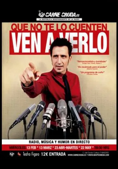 Cartel de Carne Cruda: ¡Que no te lo cuenten, ven a verlo!