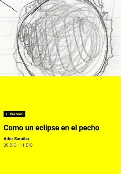 Cartel de Como un eclipse en el pecho