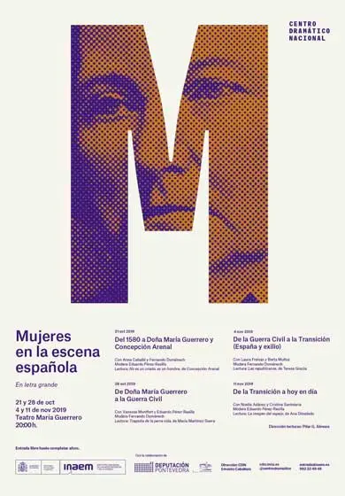Cartel de Mujeres en la escena española (En letra grande)
