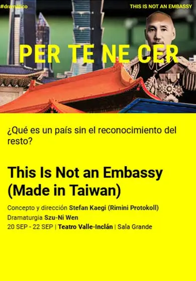 Cartel de This Is Not an Embassy (Made in Taiwan)