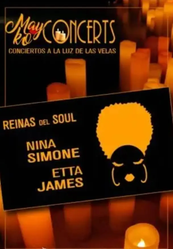 Cartel de Mayko Concerts, Reinas del Soul a la luz de las velas
