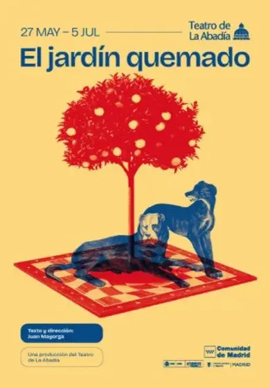 Cartel de El jardín quemado