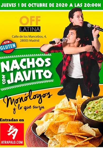 Cartel de Nachos con Javito