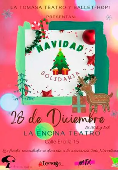 Cartel de Navidad solidaria