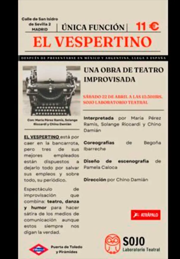 Cartel de El vespertino