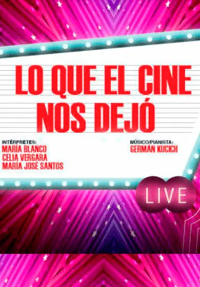 Cartel de Lo que el cine nos dejó