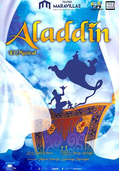 Cartel de Aladdin, el musical - Barceló Producciones
