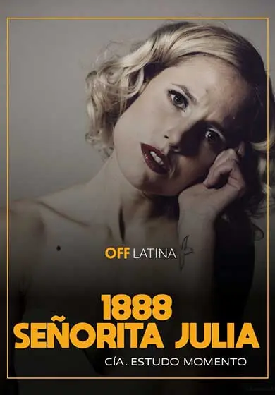Cartel de 1888. Señorita Julia