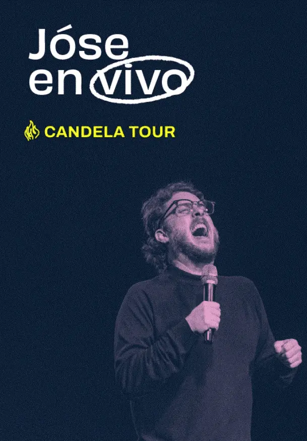Cartel de José en vivo. Candela tour