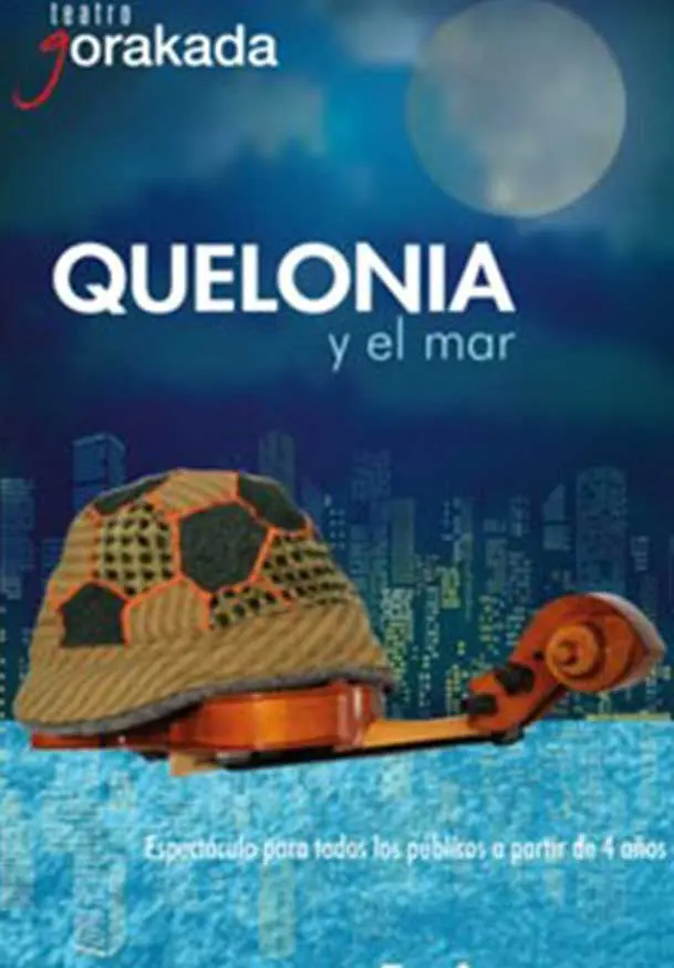 Cartel de Titerescena: Quelonia y el mar