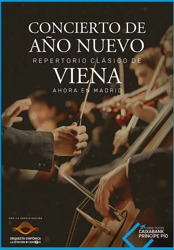 Cartel de Concierto de Año nuevo: Repertorio clásico de Viena