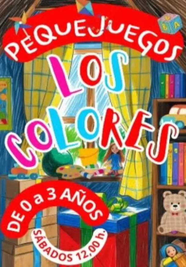 Cartel de Pequejuegos - Los colores