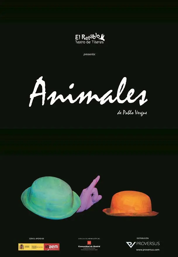 Cartel de Títeres el retablo: Animales